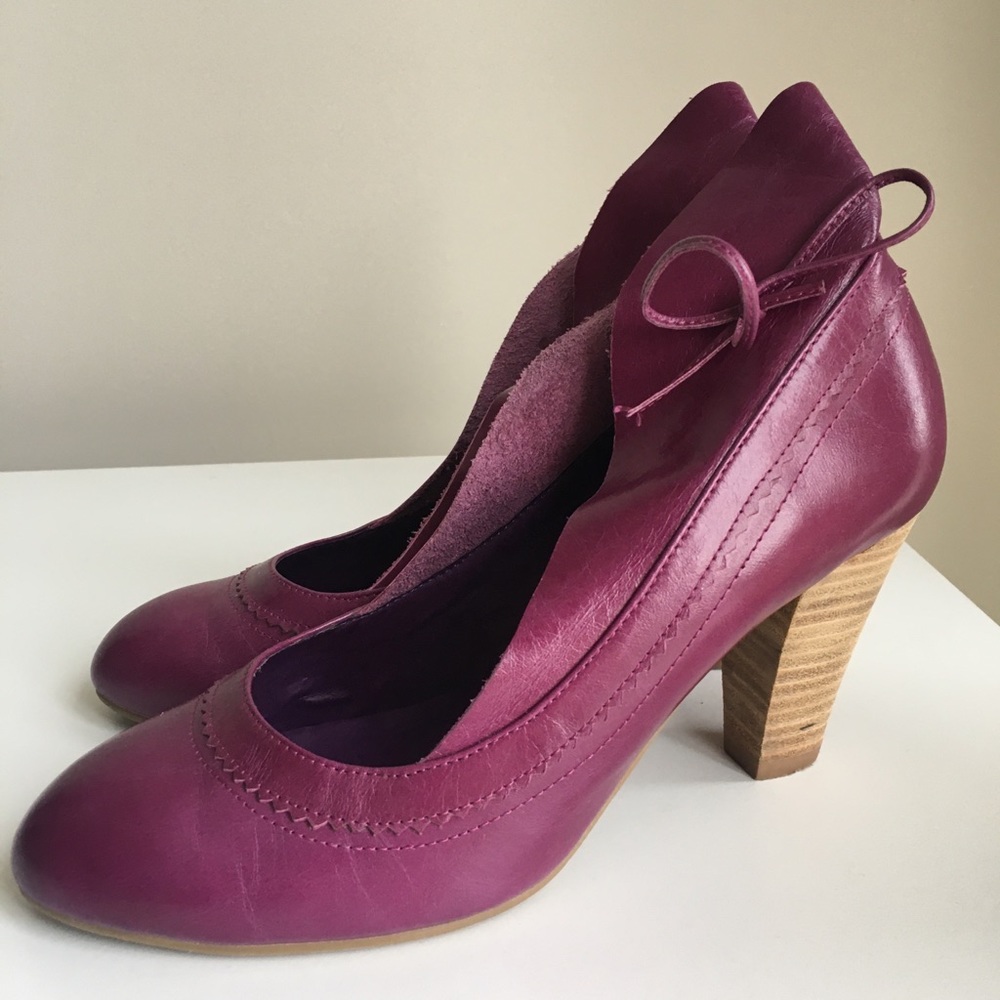 JUMP Pandora Purple Leather Heels